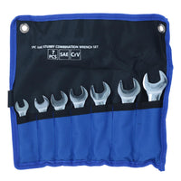 Stubby Spanners Wrench Set SAE Imperial 7pc 3/8" - 3/4" By Bergen AT134