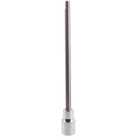 7mm Hex Allen Key Long Bit Internal Socket Metric 1/2" Drive 200mm Length Cr-V