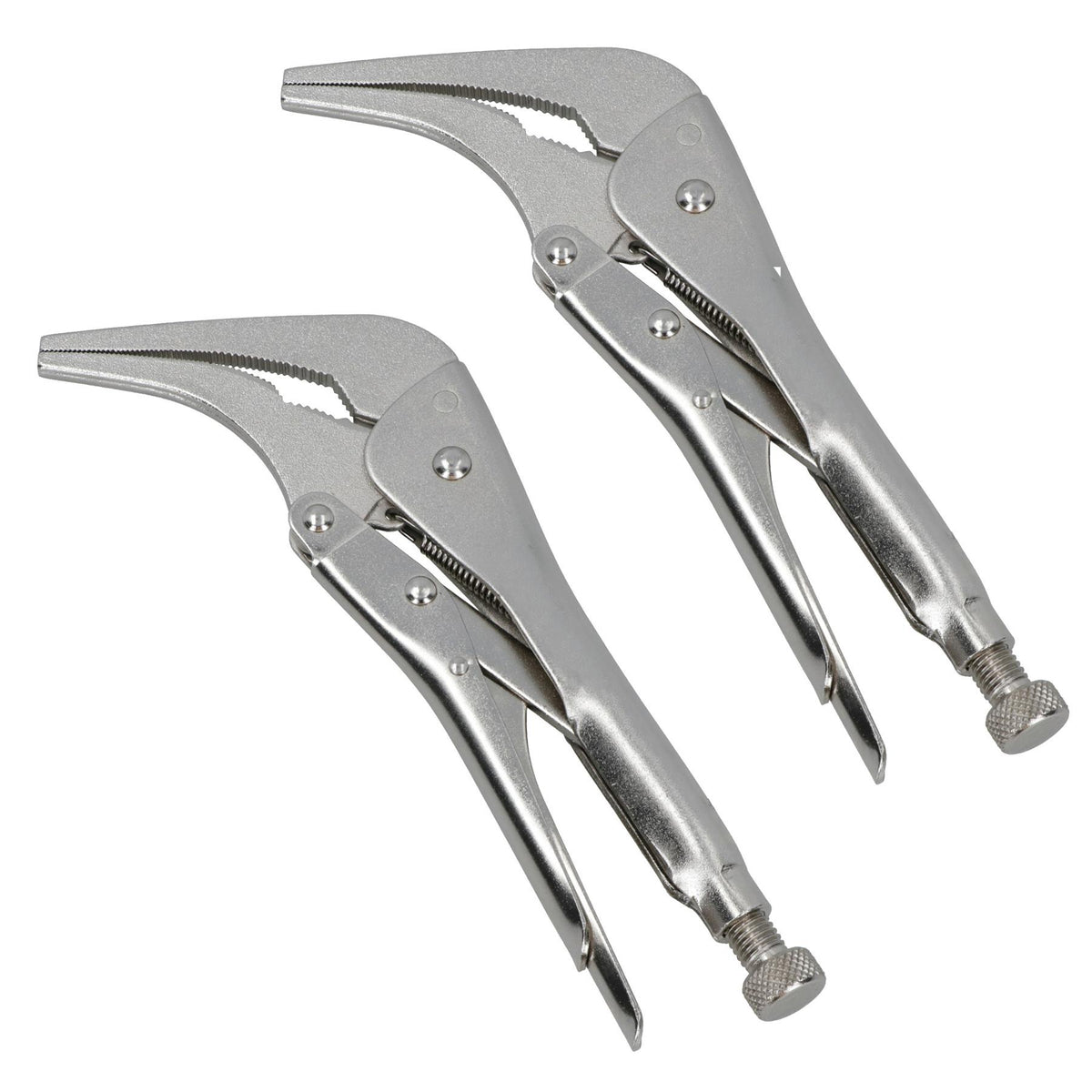 Long Nose Locking Pliers Mole Grips with 45 Degree Angled Head 10 inch