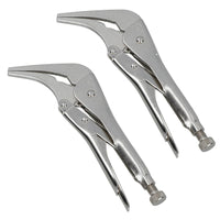 Long Nose Locking Pliers Mole Grips with 45 Degree Angled Head 10 inch