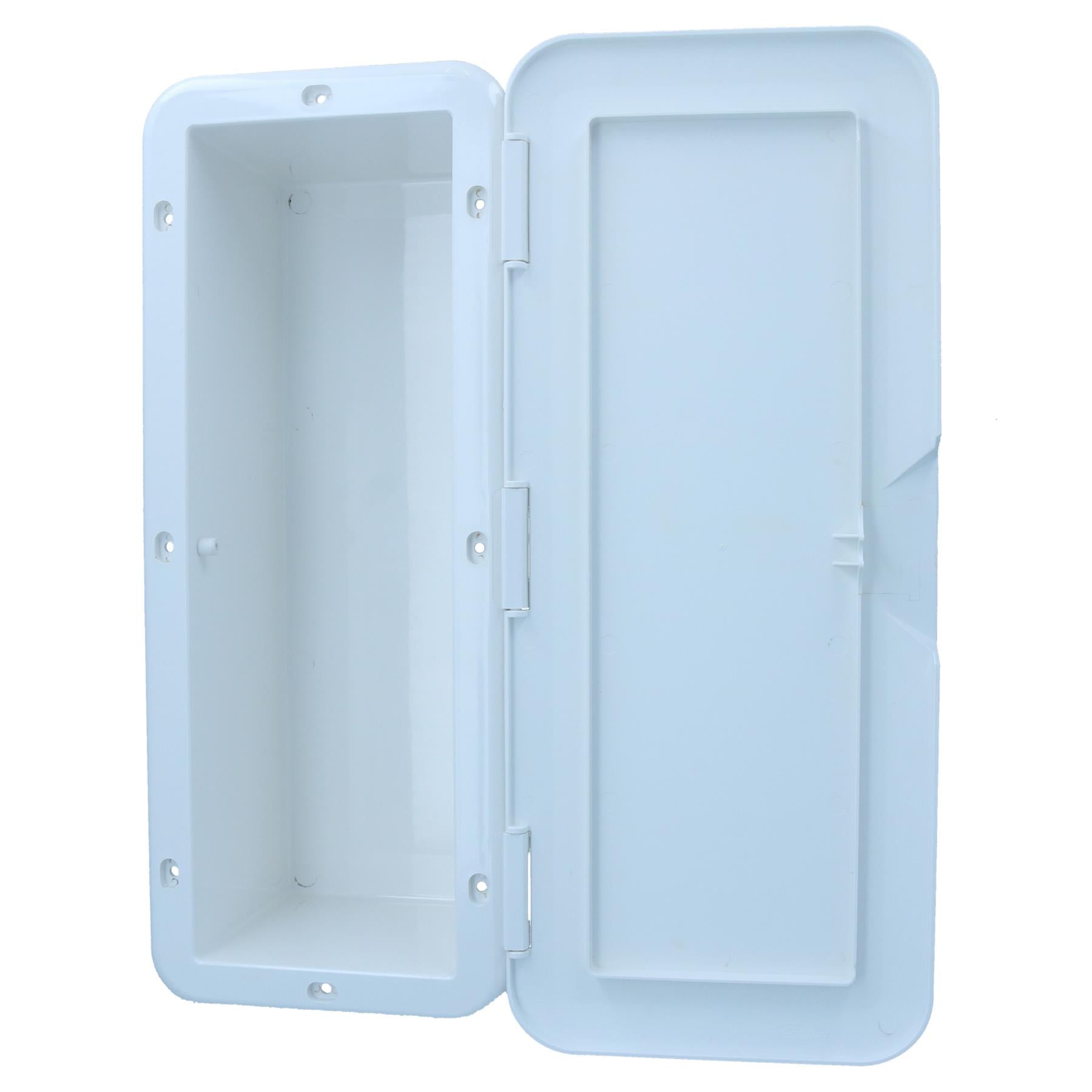 Aufklappbare Kunststoff-Aufbewahrungsbox für Decks, Schrankluke, 43 cm x 18 cm, für Boote und Wohnmobile