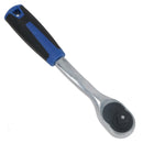 1/2" Drive Curved Ratchet Socket Driver Quick Release 72 Teeth Soft Grip Handle