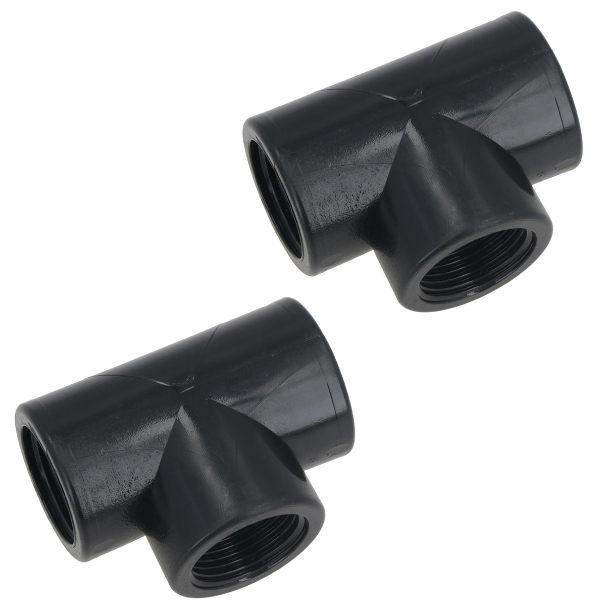Polypropylene PP 3/4in BSP Female Threaded 90° Tee Piece Equal Tees