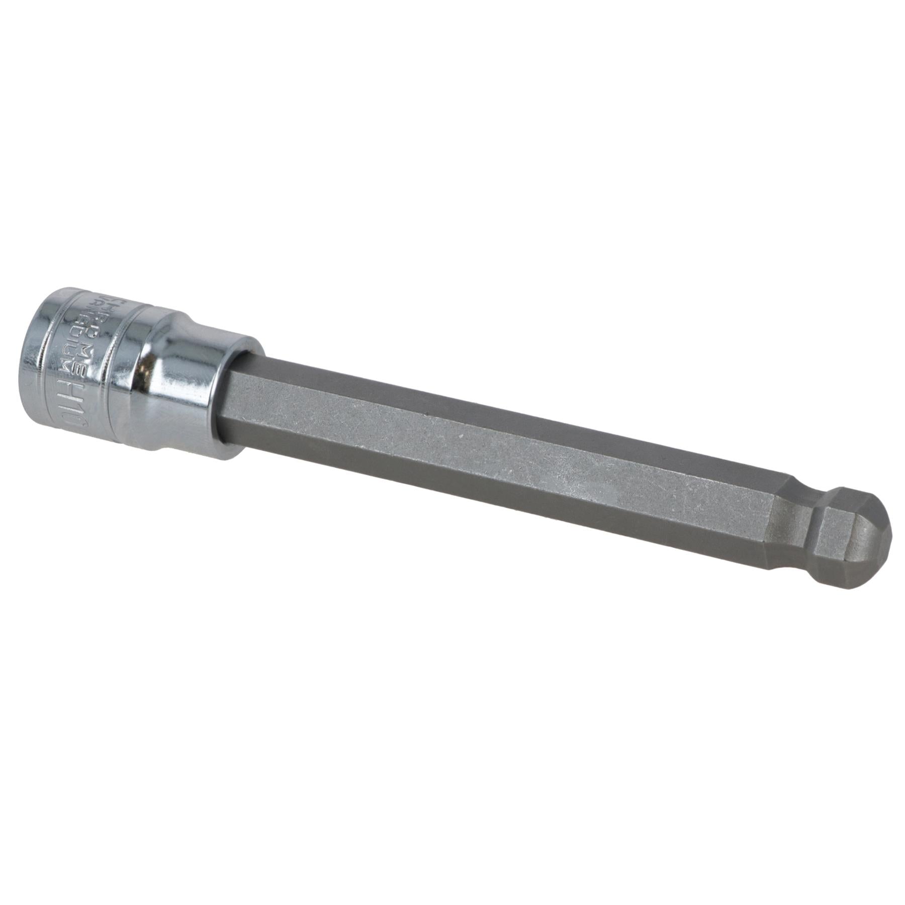 10mm 3/8" Drive Long Ball Ended Hex Allen Key Socket Bit 85mm Deep Reach CR-V