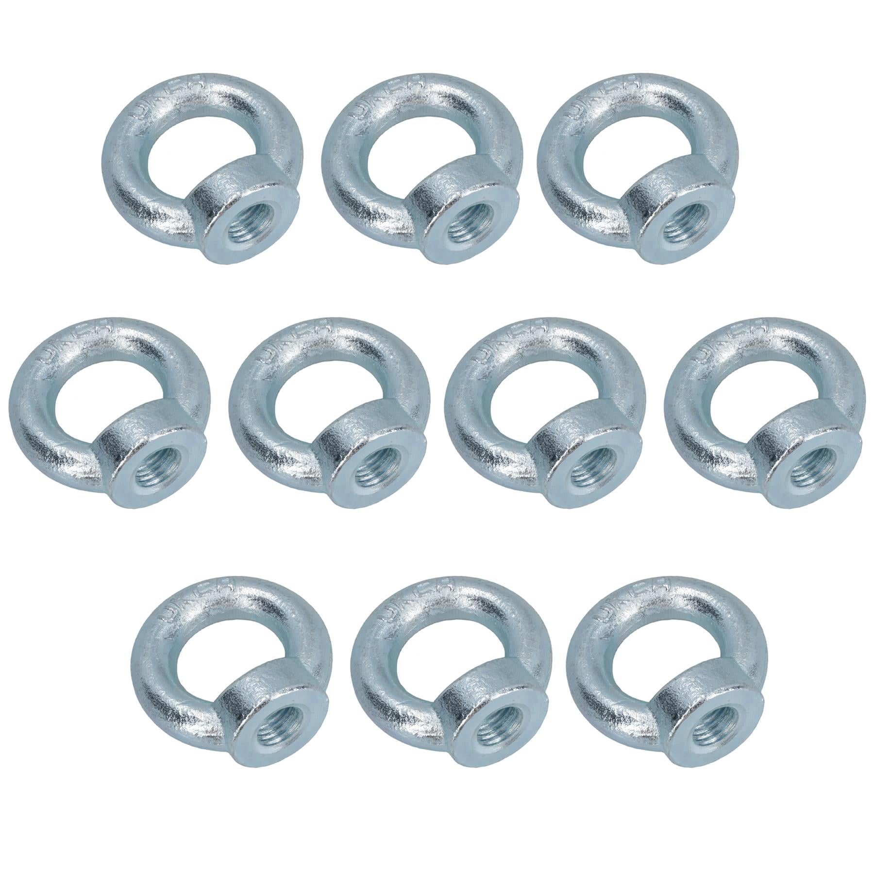 6mm – 48mm Metric Lifting Eye Nut Fastener Internal Female Thread Zinc Plated