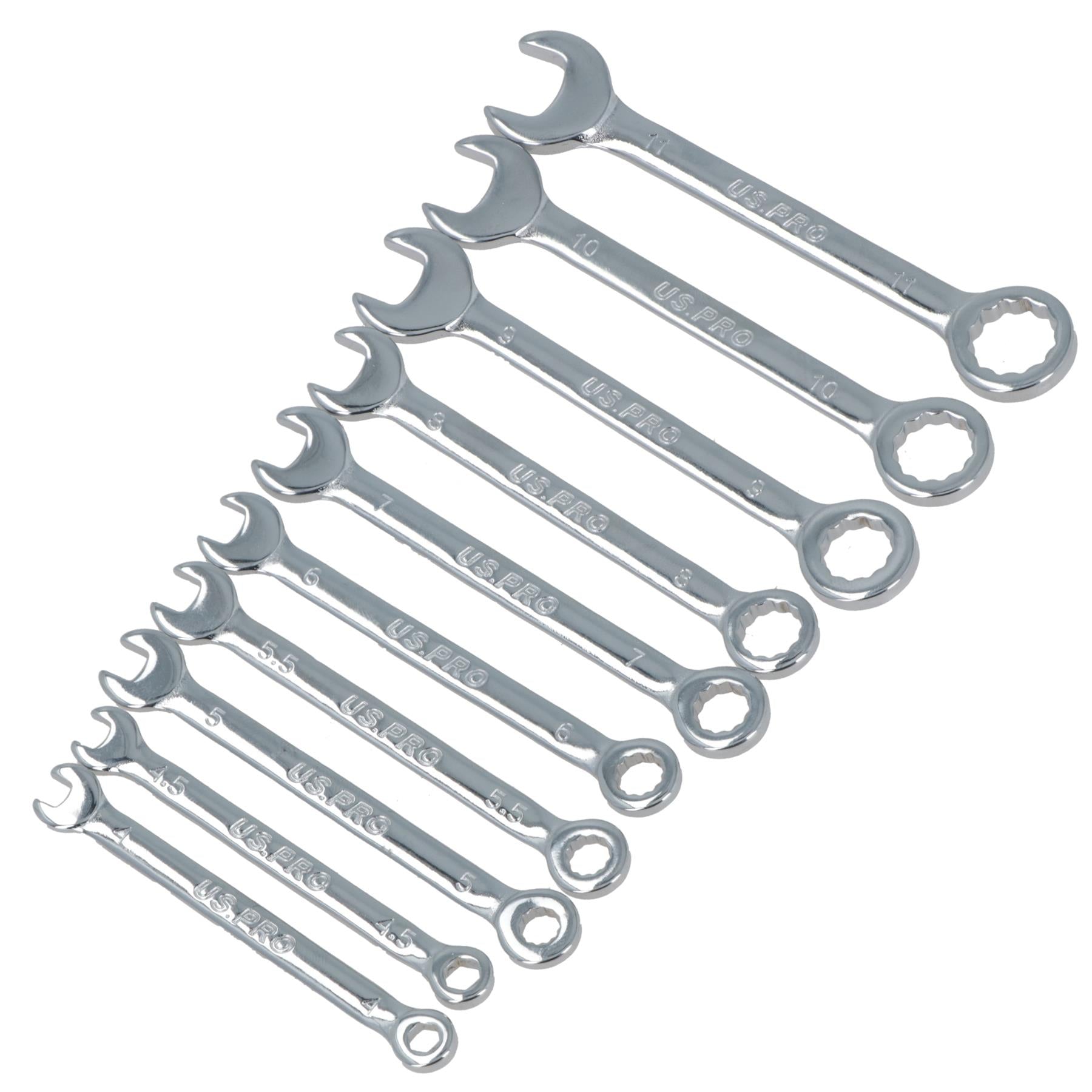 10-teiliges Mini-Maulschlüssel-Set mit gleichen Ringen, 4–11 mm, Mikroschlüssel, metrisch