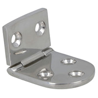Polished Door Oval Hinge Stainless Steel 40mm x 75mm 316 Marine Cabin