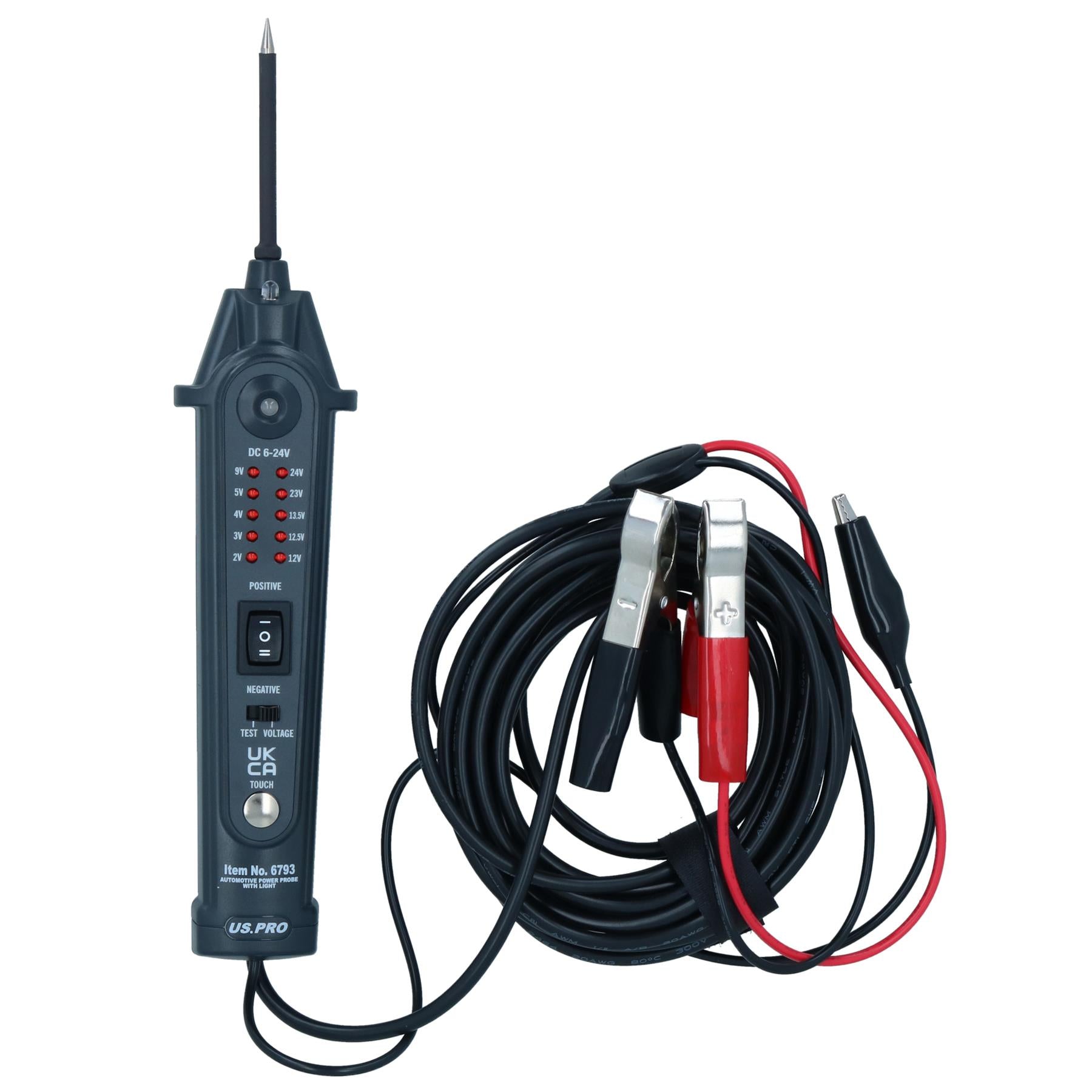 Automotive Power Probe with Light Continuity Polarity Circuit Tester 6 - 24 Volts