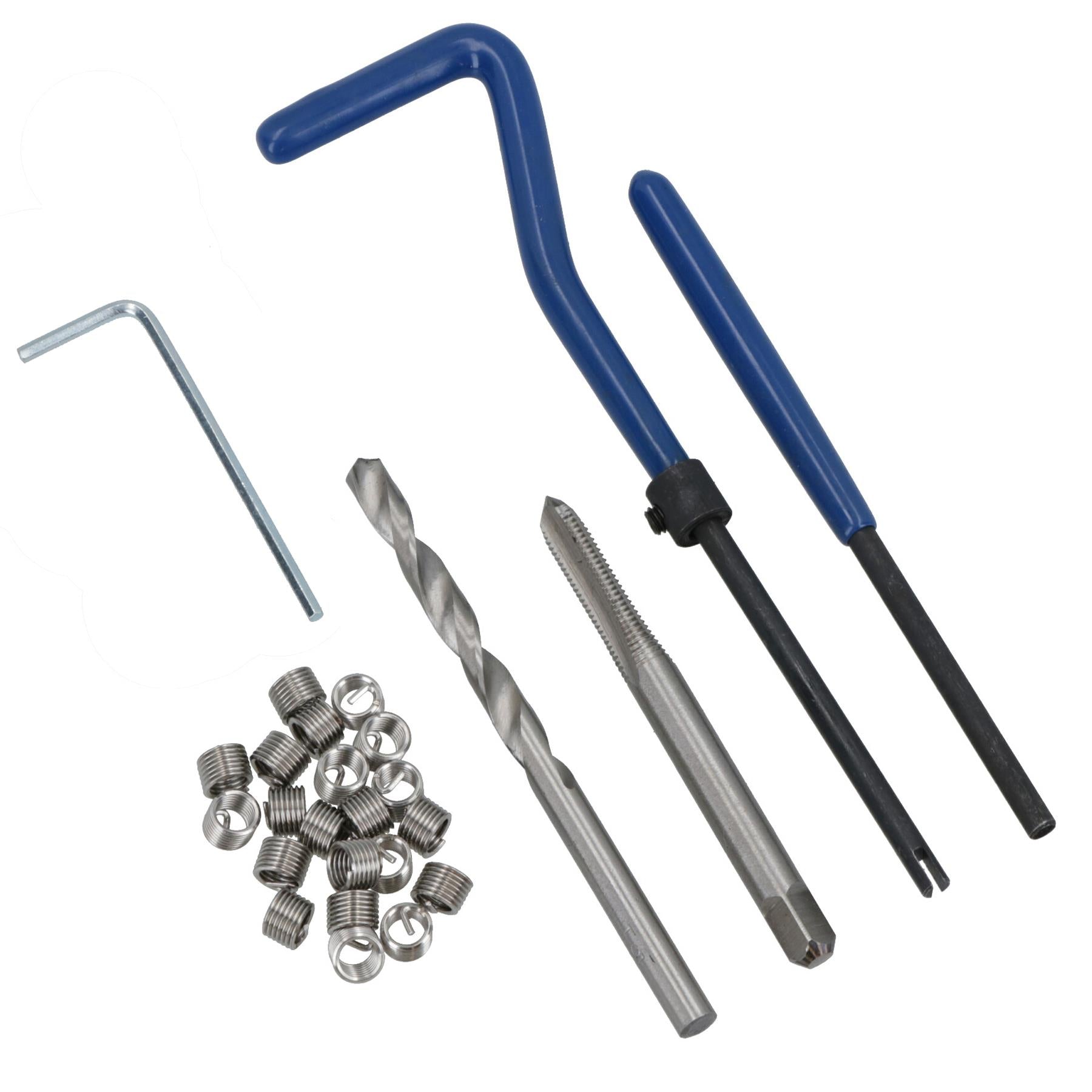 M5 x 0.8mm Metric Thread Repair Kit Helicoil Set for Damaged Threads 25pc