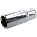 22mm Double Deep 78mm Socket 1/2" Drive Metric 6 Point Chrome Vanadium Steel