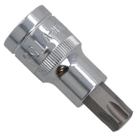 T55 x 55mm 1/2" Drive Torx Star Socket Male T-Star Cr-V Steel AU638