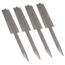 Garden Triple Sleeper Straight Support Spike Stake Stainless Steel 930mm