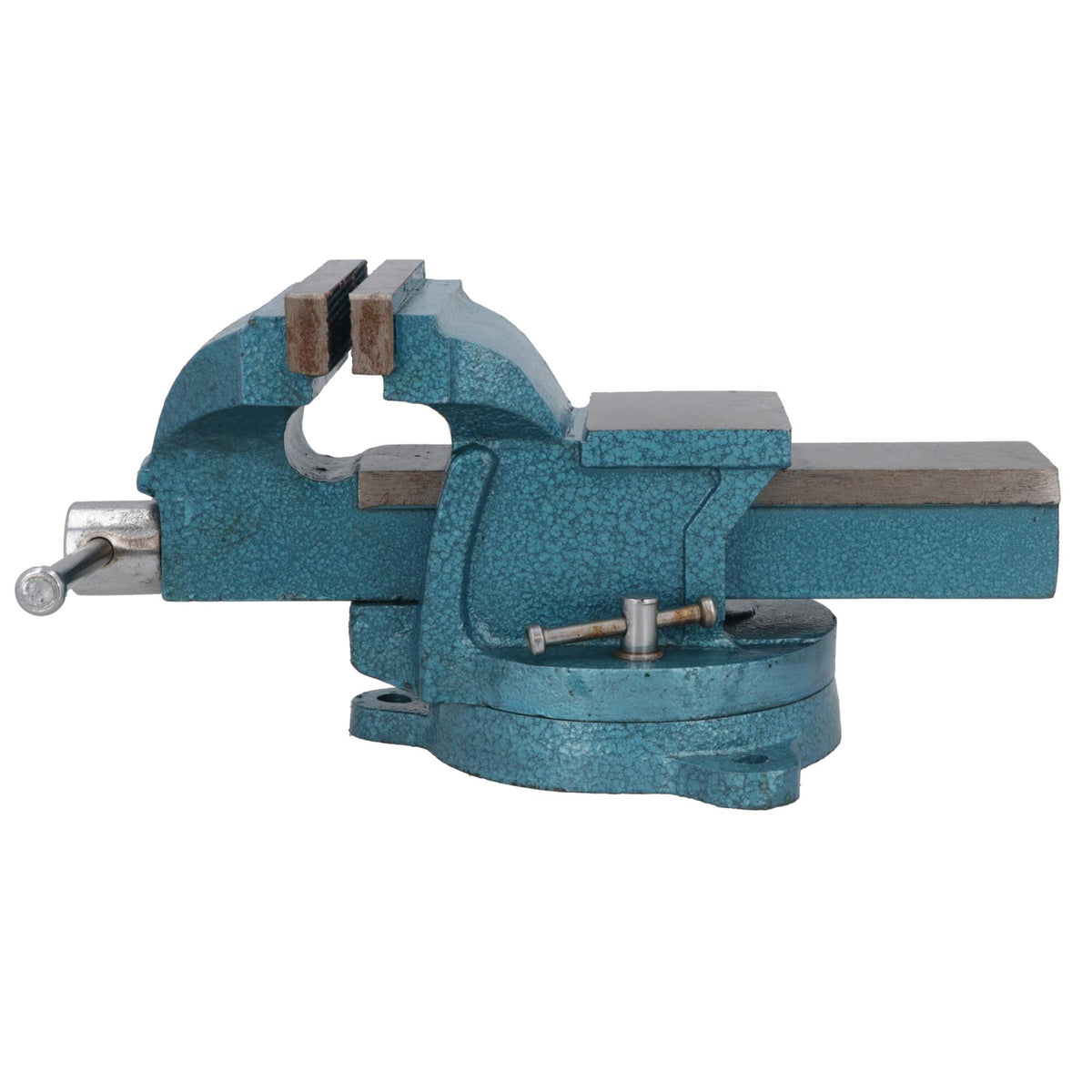 4 Inch Heavy Duty Bench Vice With Swivel Base + Anvil Workshop Clamp Cast Iron