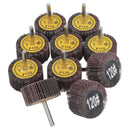 50mm 120 Grit Abrasive Flap Wheel Discs Sanding Rust Removal 6mm Shank