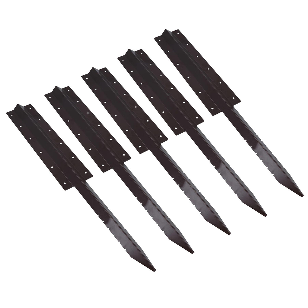 Garden Triple Sleeper Straight Support Spike Stake Powder Coated 930mm