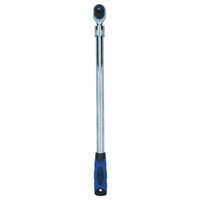 3/8in Drive Extendable Ratchet Socket Driver 460 – 610mm Quick Release 72 Teeth