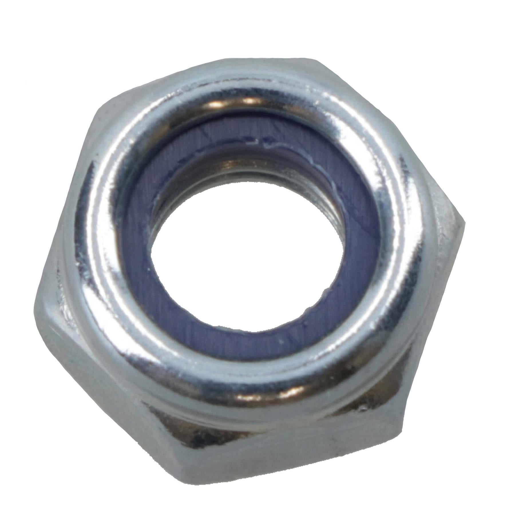 M5 x 0.8mm Nyloc Nut Fastener Hexagonal Metric Nuts Grade 8 Zinc Plated