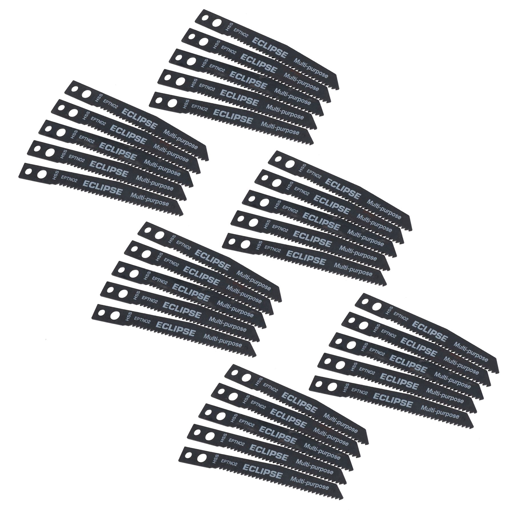 Eclipse Metal Wood Plastic Jigsaw Blades Fine Straight Cut 1.8mm Spacing