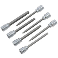 Long Ball Ended Hex Allen Key Socket Bit Set 3/8" Drive 3mm - 10mm AT641