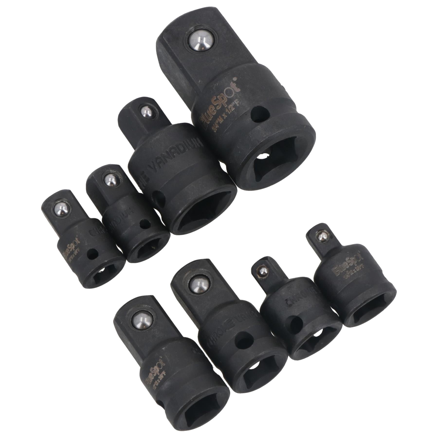 Impact Impacted Socket Adapter Adaptor Step Up Reducers 1/4" - 3/4" Drive 8pc