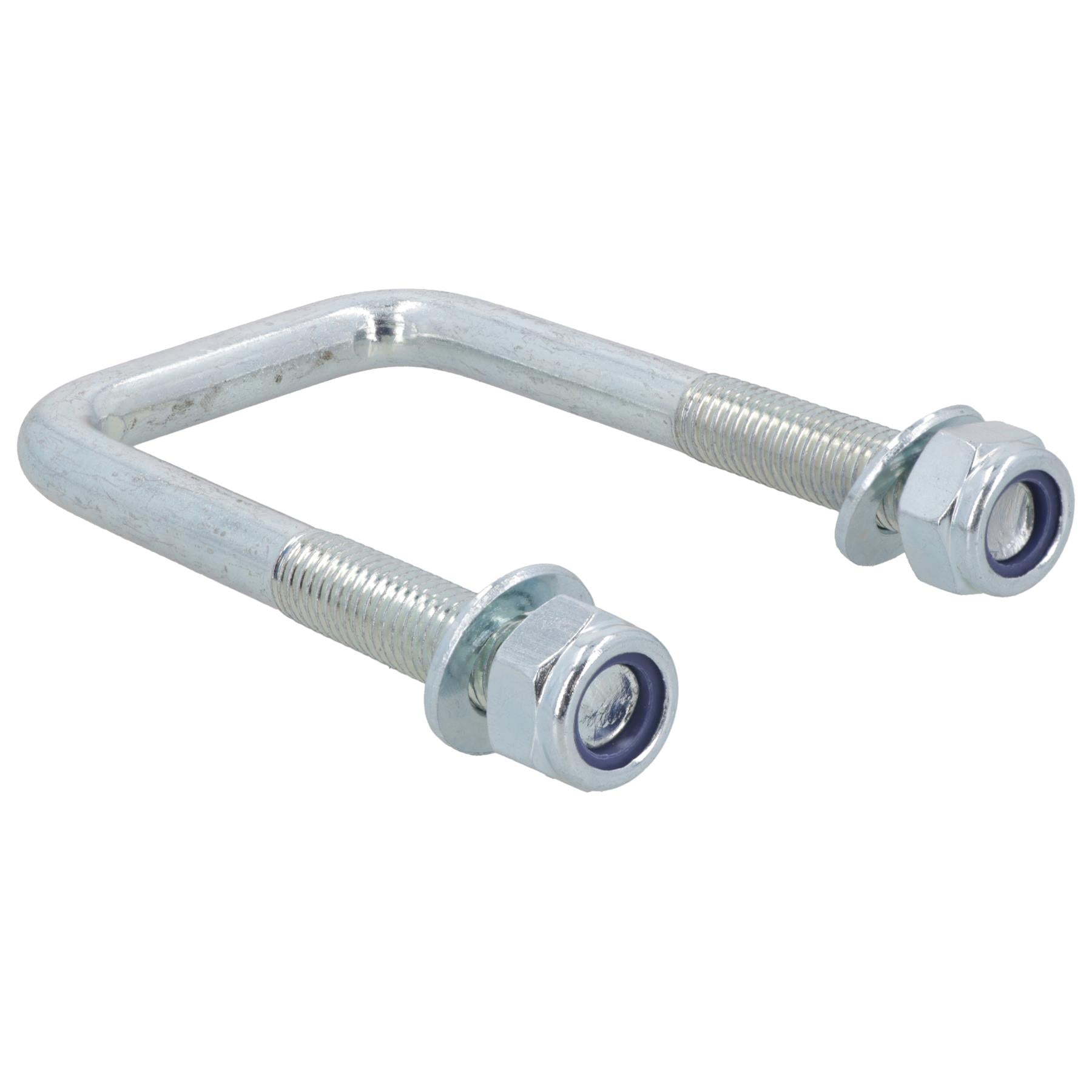 2 Single Parabolic Leaf Spring High Tensile U Bolt Nuts for Ifor Williams Trailers