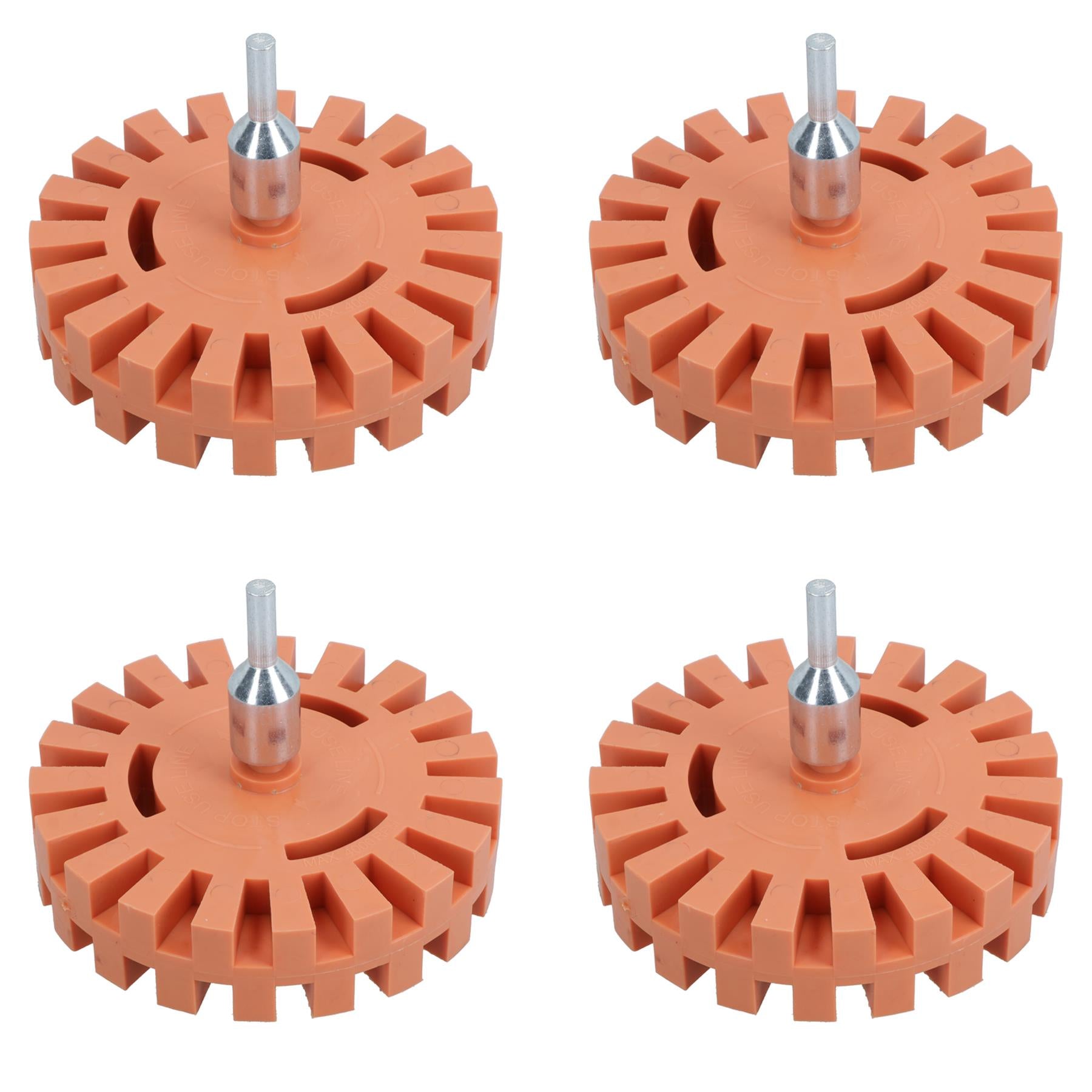 4 Inch Rubber Pinstripe Decal Eraser Wheel Adhesive Sticker Remover