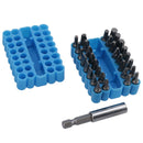 33pc Magnetic Screwdriver Bit Set With 1/4in Angled 20 Degree Drill Attachment