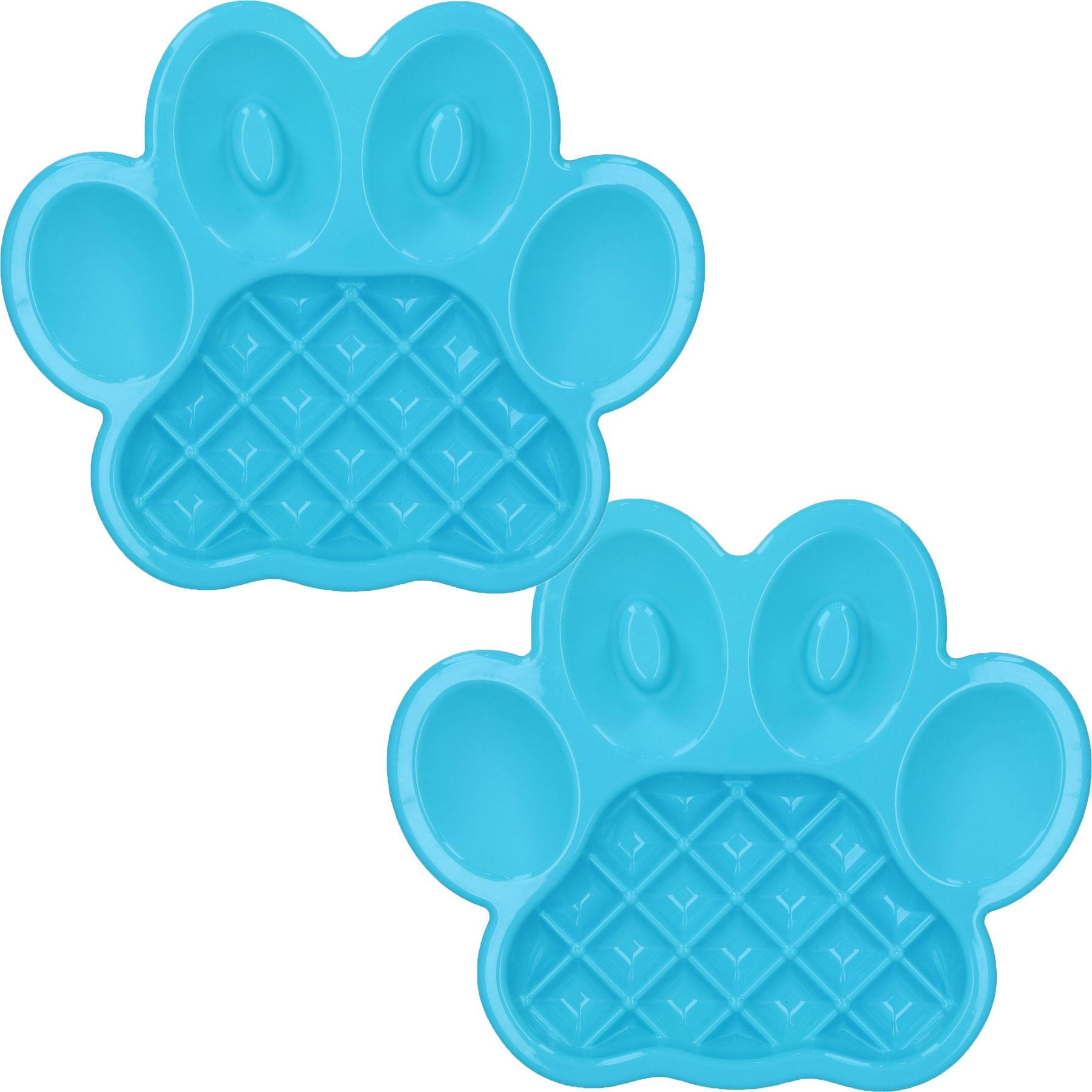 2PK Blue PAW Interactive Dog Slow Feeder Food Accessories Control Fast Eating