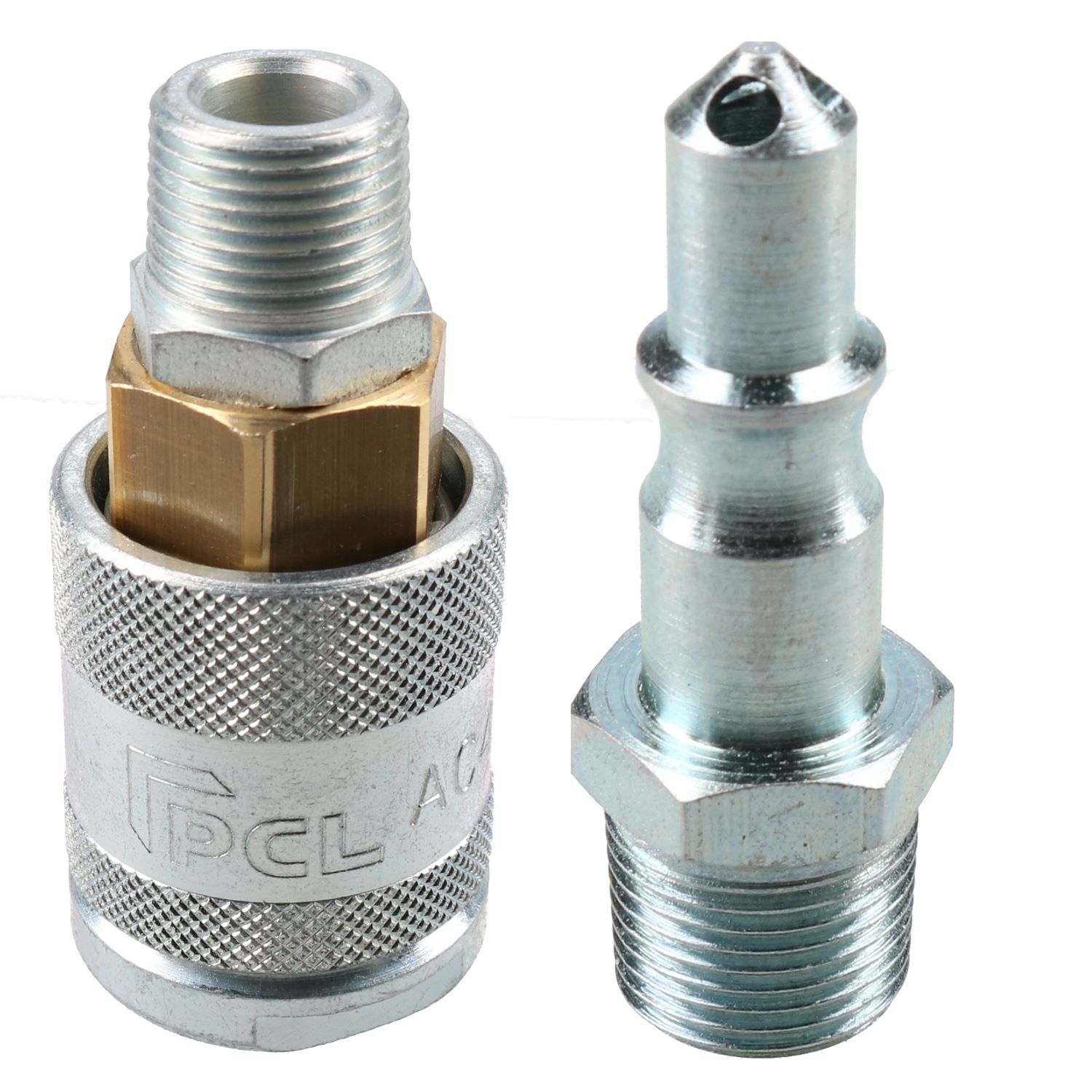 PCL 60 Series Female Coupler 3/8" BSP Male Thread & Male Air Fitting Adaptor