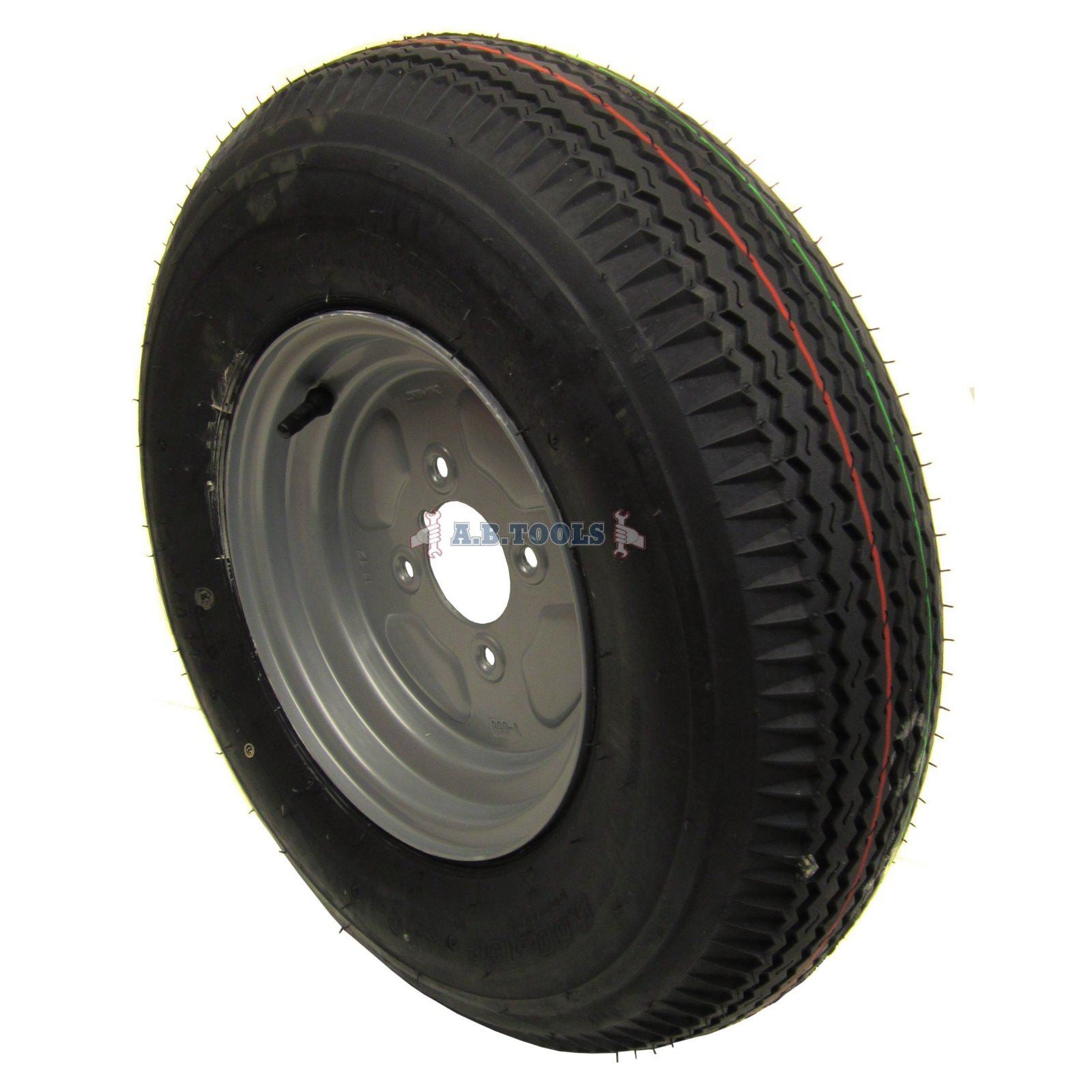 Trailer Wheel and Tyre 5.00 x 10" 4ply 4"pcd TRSP11