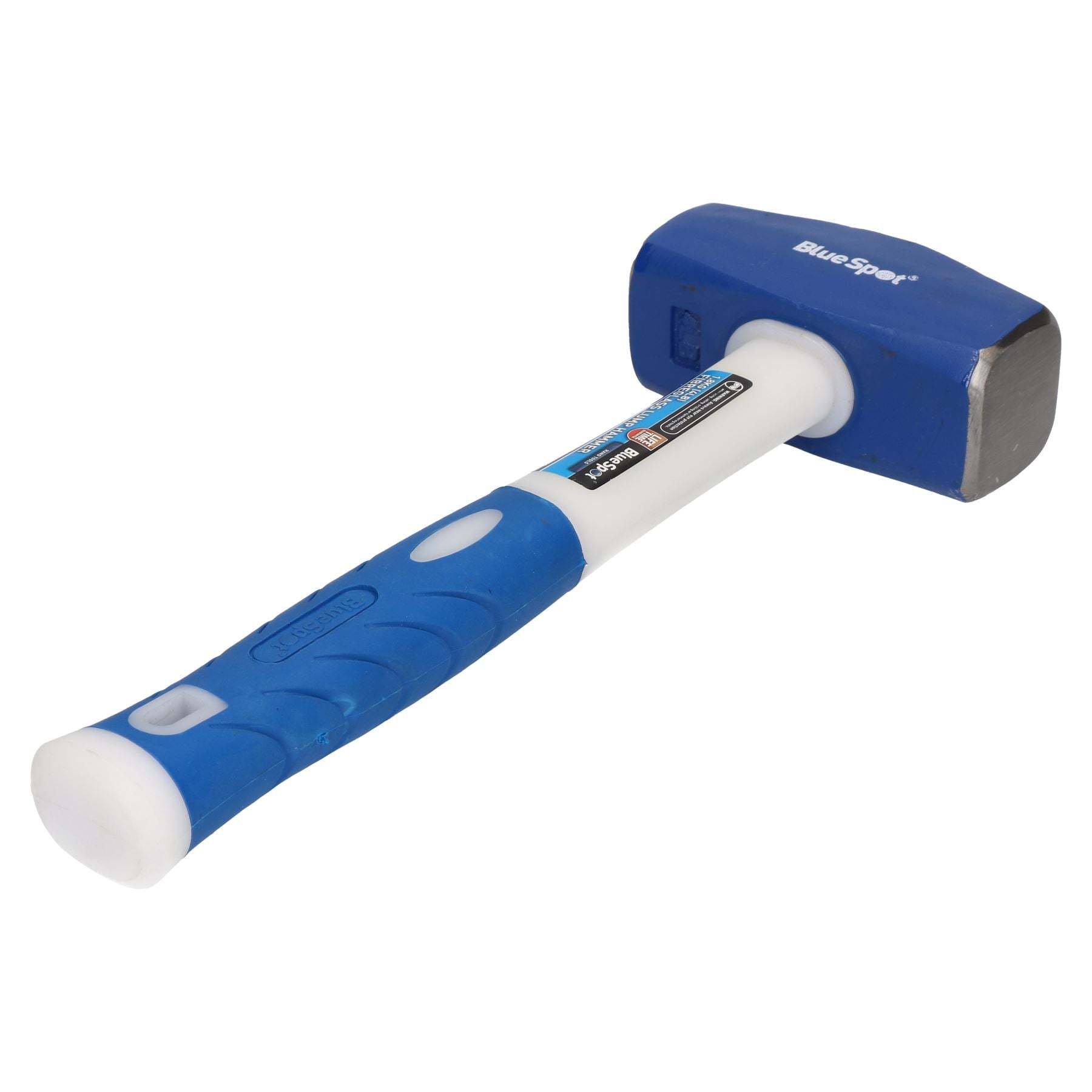 Double Faced Fibreglass Shaft Lump Sledge Hammer 4lb / 1.8KG TPR Handles