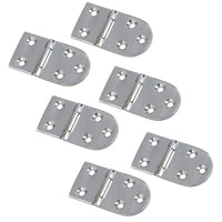 Polished Door Oval Hinge Stainless Steel 40mm x 75mm 316 Marine Cabin