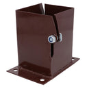 Flush Fit Fence Post Bolt Down Shoe Holder Support Clamp 75mm or 100mm