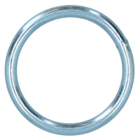6mm x 50mm Steel Round O Rings Welded Zinc Plated DK37