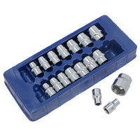 1/4 Zoll, 3/8 Zoll und 1/2 Zoll Antrieb, flache metrische 6-seitige Steckschlüssel