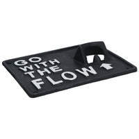 Go With The Flow Bottle Opener Beer Cast Iron Sign Gift Garage Door Shed Bar