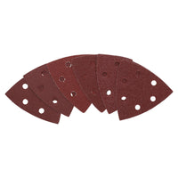 Hook And Loop Delta Sanding Pads Discs 93mm Triangular Mixed Grit 30 Pack