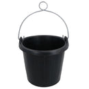 Tough Rubber Bucket Flexible Traditional Thick Rubber 7.5L with Rope Eye Boat