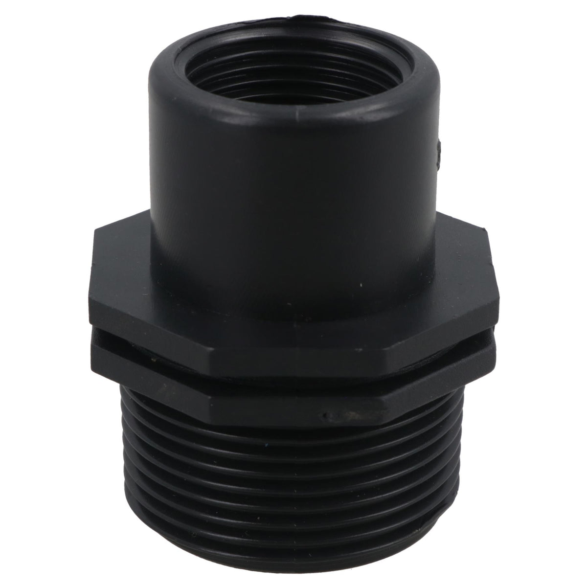 Polypropylene PP Threaded Reducing Socket Male – Female 1-1/4in – 3/4in BSP