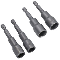 10mm + 13mm Magnetic Power Nut Setter Socket Driver with 1/4in Hex Shank