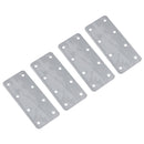 Small Internal Sleeper Straight Support Plate 85mm x 170mm Stainless Steel