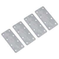Small Internal Sleeper Straight Support Plate 85mm x 170mm Stainless Steel