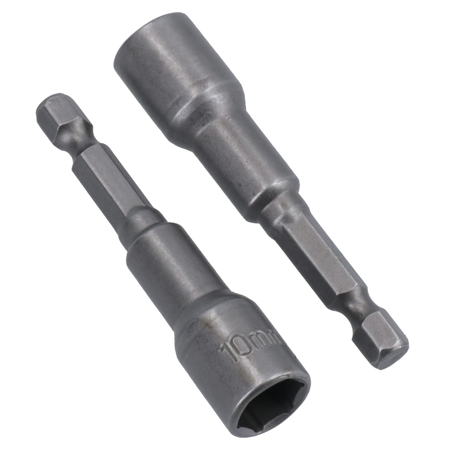 10mm + 13mm Magnetic Power Nut Setter Socket Driver with 1/4in Hex Shank