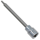 Embout de clé Allen à six pans creux à tête sphérique longue de 3 mm 3/8 po, portée profonde de 85 mm, Cr-V