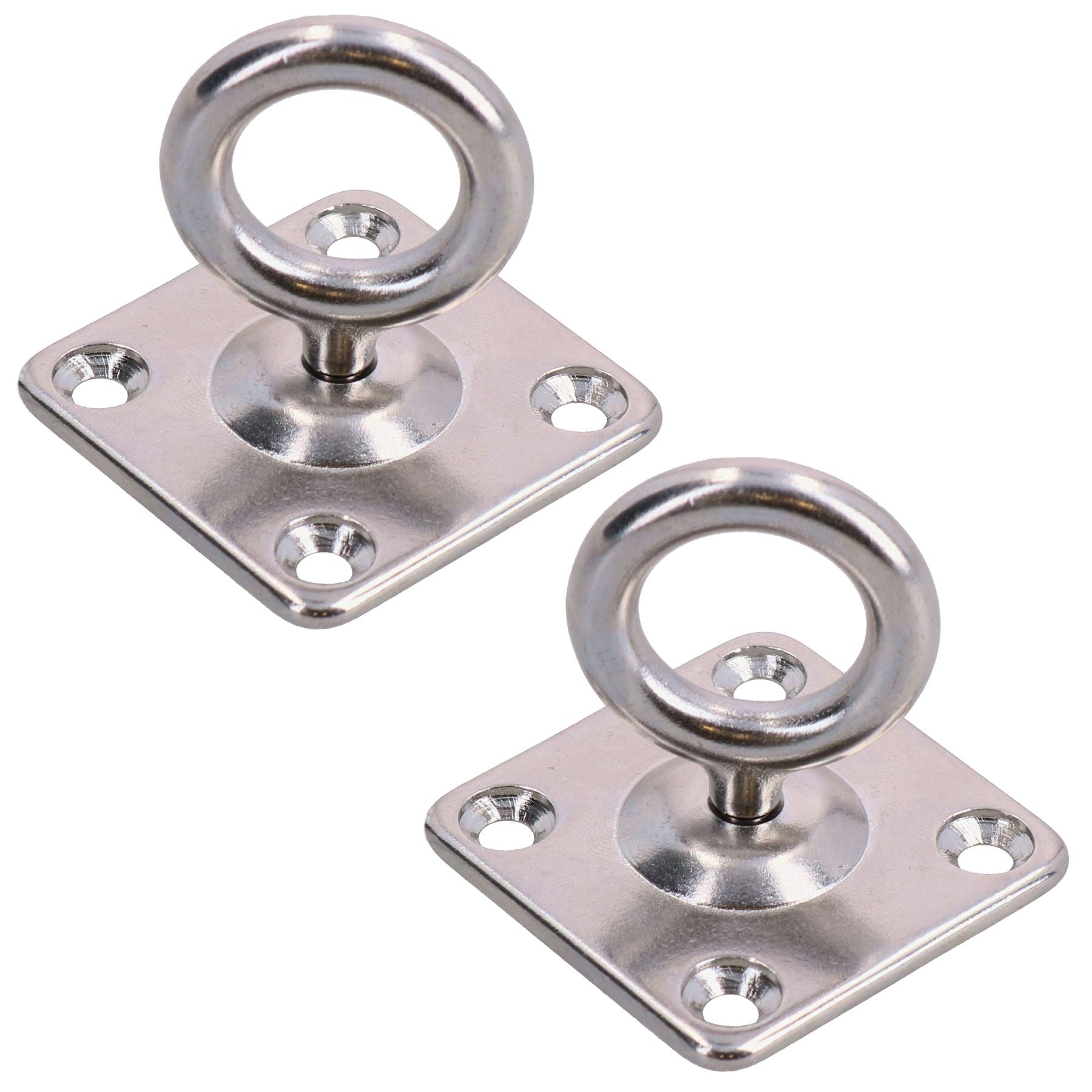 2 Pk Swivel Pad Eye Ring Tie Down Anchor Plate Marine Grade 316 Stainless Steel