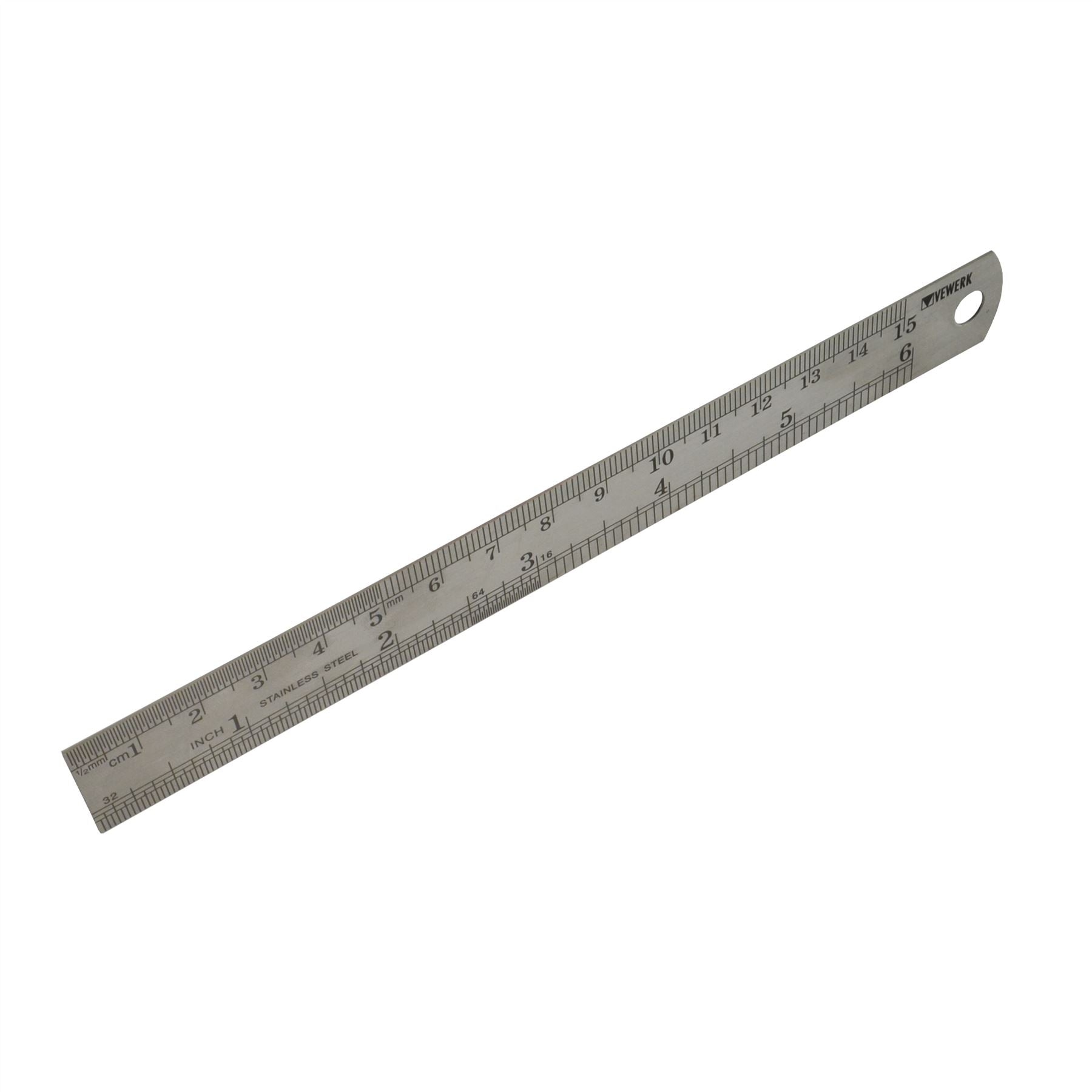 6 Inch 150mm Stainless Steel Ruler Rule Measuring Measure Imperial Metric