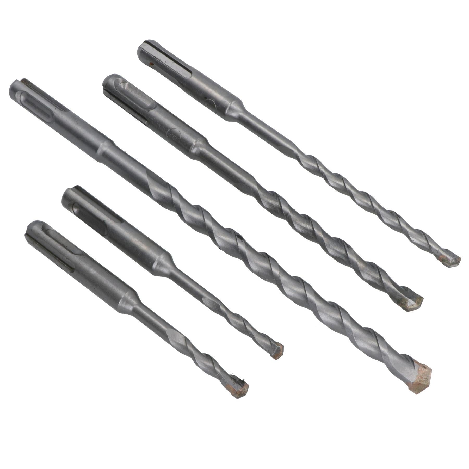 SDS Plus Shank Masonry Drill And Chisel Bit Set Tungsten Carbide Tips 10pc