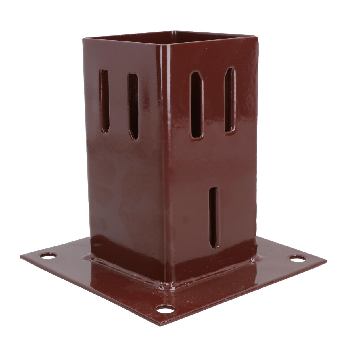 Easy Grip Fence Post Bolt Down Shoe Holder Support Clamp 75mm x 75mm