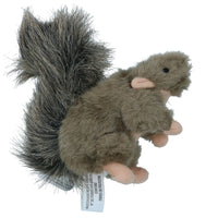 Classic Small Squirrel Dog Puppy Play Time Soft Plush Toy With Squeaker Gift