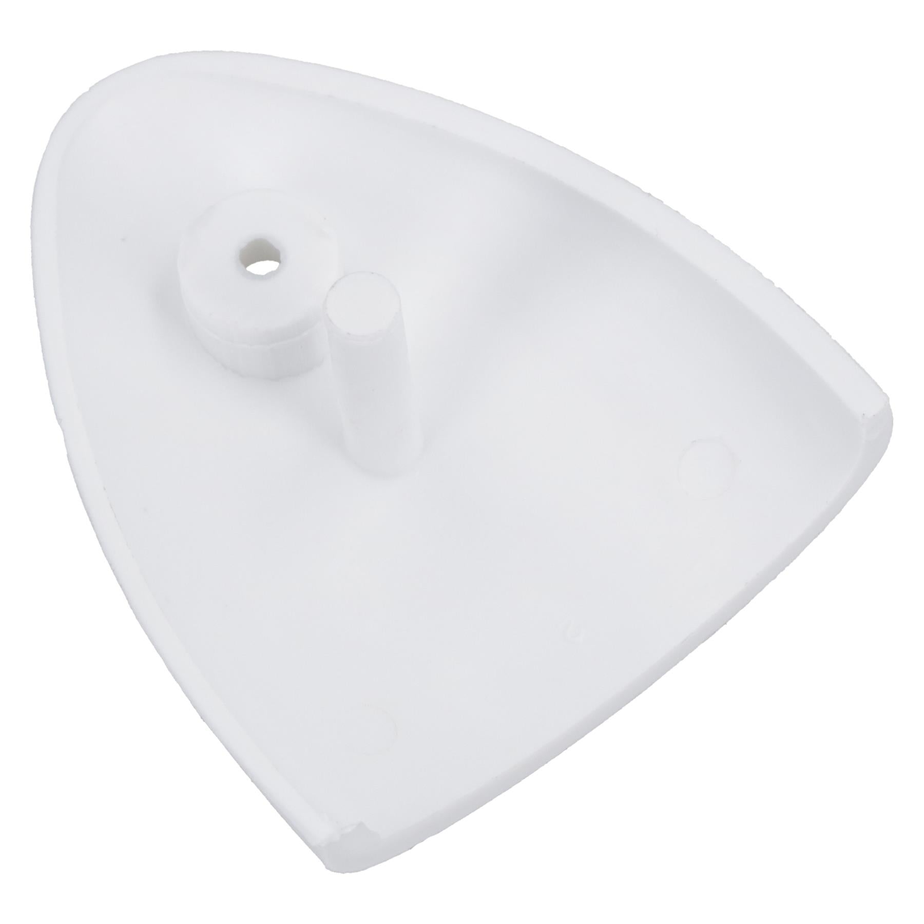 Air Vent Scoop Drain Cover Clamshell Shell Shaped White 56x50x12mm